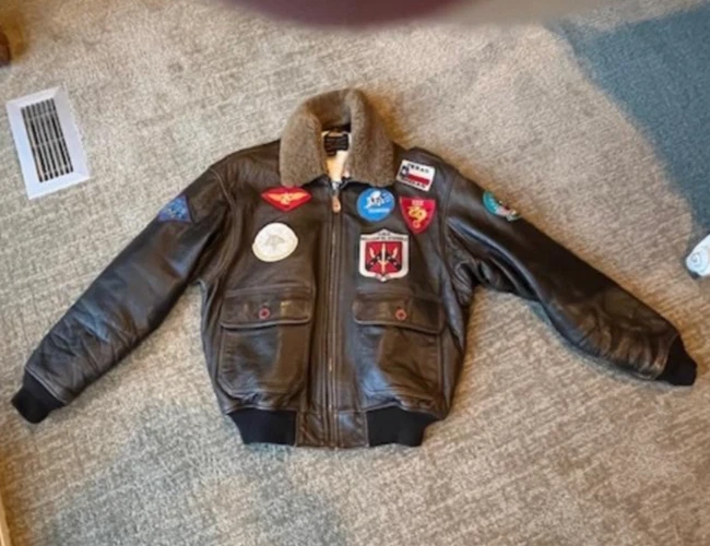 Avirex Leather Flight Jacket In Vintage Outerwear Coats & Jackets