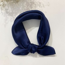 Mulberry Silk Temperamental Pure Color Women's Korean Scarf Thin Small Square