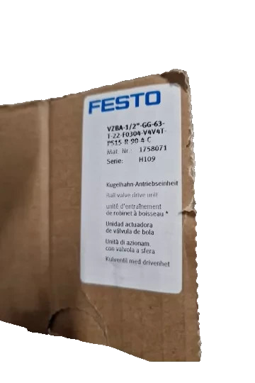 FESTO 1758073, VZBA-1""-GG-63-T-22-F0405-V4V4T-PS30-R-90-4-C, actuator unit