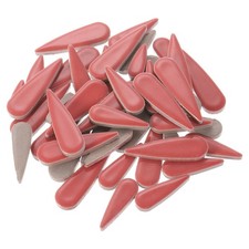 100g Petal Mosaic Tiles Glazed Ceramic Tiles Red