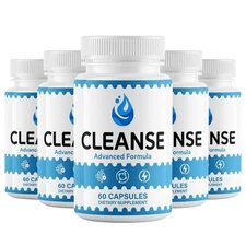 (5 Pack) Clean Gut Capsules for Advanced Probiotic & Gut Health Support 60ct