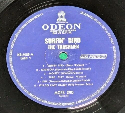 The Trashmen - Surfin' Bird БРАЗИЛИЯ 1-й пресс Lp МОНО 1964 Дифф Обложка - Изображение 3 из 4