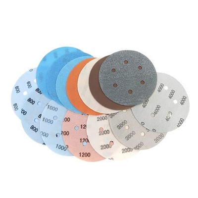 sanding discs 150mm WET AND DRY 6 inch Sandpaper Film Pads 600-5000 GRIT 6 Hole