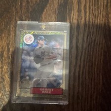 Topps 2022 Series 1 Gerrit Cole Yankees T87C-94 1987 Chrome Mojo Gold /50