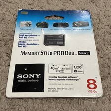 Sony MSMT8G 8GB Mark2 Memory Stick PRO Duo MS-MT8G/NK New Oem Sealed