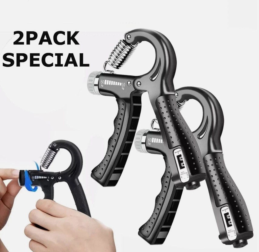 Hand Grip Strength Power Trainer Gripper Strengthener Adjustable Gym Exerciser