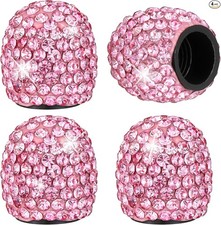 Tire Valve Stem Caps 4Pcs Universal Stem Covers Bling Crystal Diamond Tire Valve