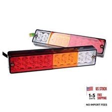 20-LED Truck Trailer Tail Light Turn Signal Reverse Brake Light, Stop Rear