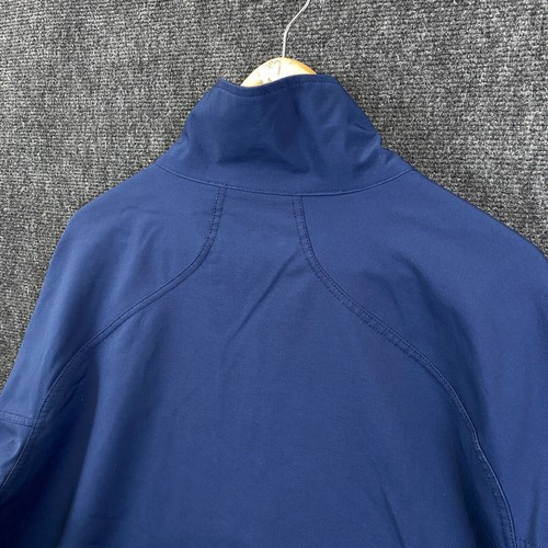 Marmot Mens Size XL Full Zip Softshell Jacket Navy Fleece Lined Zipped Pockets - Picture 11 of 12
