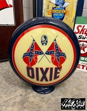 DIXIE GASOLINE Gas Pump Globe