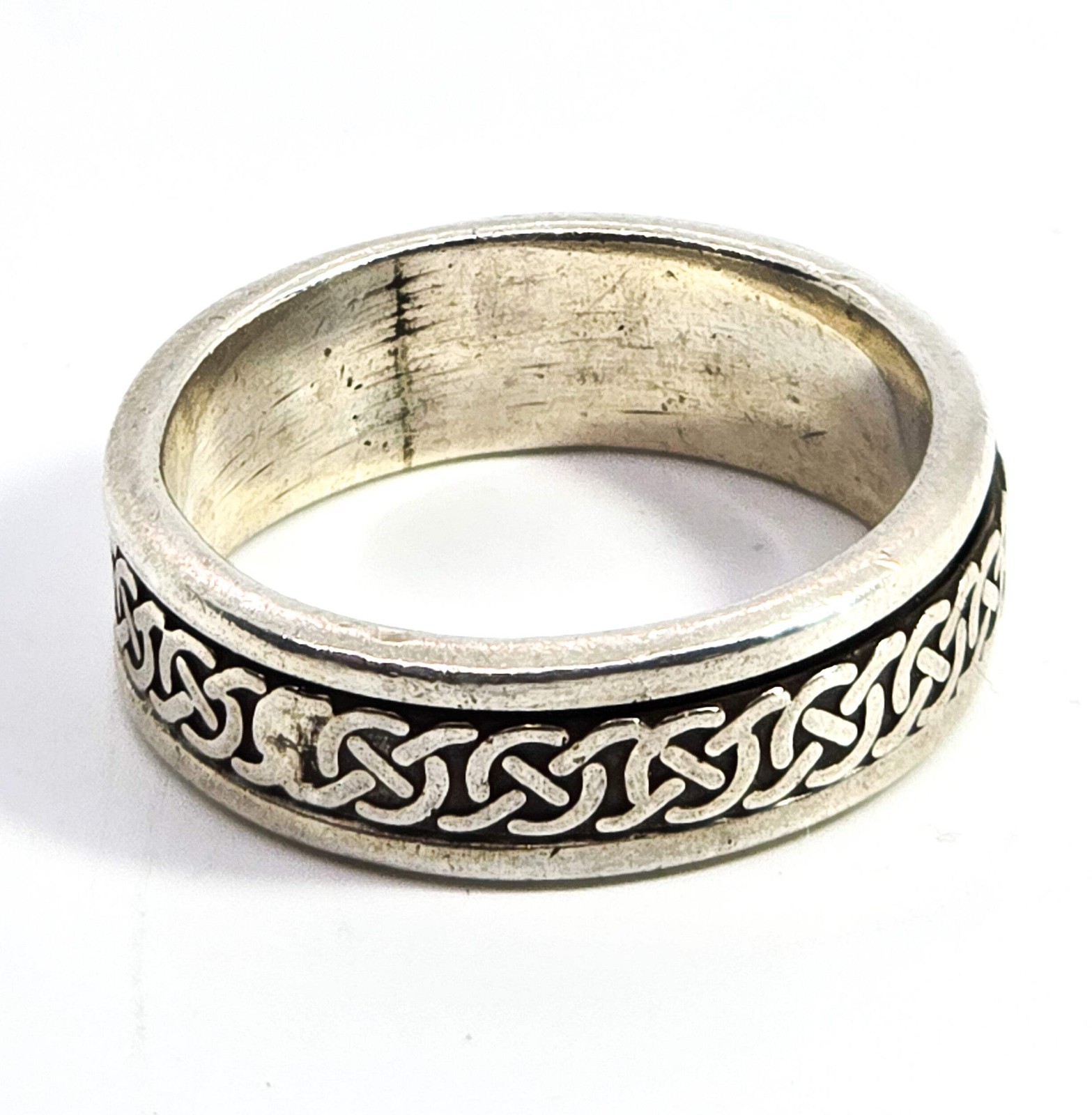 Celtic Trinity knot solid sterling silver fidget … - image 4