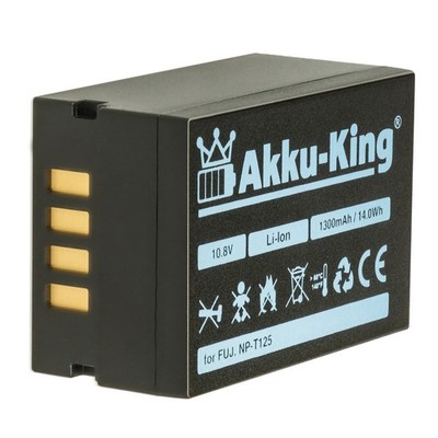 Akku Accu Batterie für Fujifilm GFX 50S 50R Fujifilm NP-T125 - Li-Ion 1300mAh