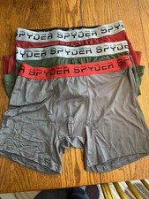 Spyder Men's Performance Boxer Briefs NWOT Size Medium 5 Pairs