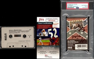 ALABAMA (Group Band) Signed Autograph Auto Mountain Music Cassette by 4 JSA PSA