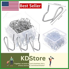 120 Metal Curtain Hooks Pins Pack for Shower, Window  Door Curtains