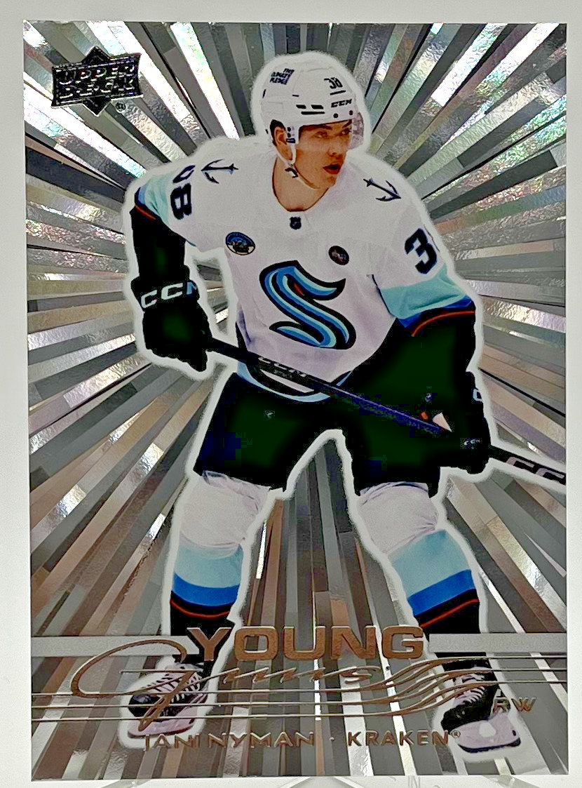 2025-26 Upper Deck Jani Nyman Young Guns Rookie Outburst #209 Seattle Kraken