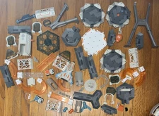LOT 64 HEXBUGS NANO SPACE DISCOVERY COSMIC COMMAND HEXAGON TRACK PIECES 1 HEXBUG