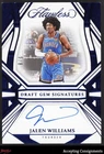 2023-24 Panini Flawless Draft Gem Signatures Blue #6 Jalen Williams 5/8 AUTO