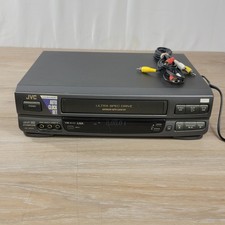 JVC HR-J630U Hi-Fi VHS VCR 4-Head Ultra Spec Drive Auto Clock Set Black