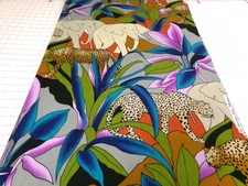 The Alexander Henry Collection. Jungle Animal Fabric (54 x 43). Washed? S25-2034