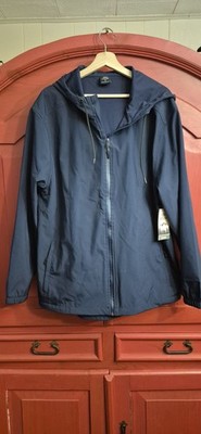 NWT LEG3ND Men's XL Hoodie Performance Full Zip Windbreaker Mg05592 Navy Blue