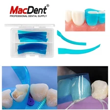 Dental Contoured Anterior Matrix Bands Polyester Blue Strip Restoration Matrices