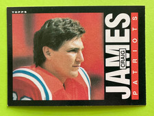 Craig James 1985 Topps Rookie Football Card #328 - New England Patriots. rookie card picture