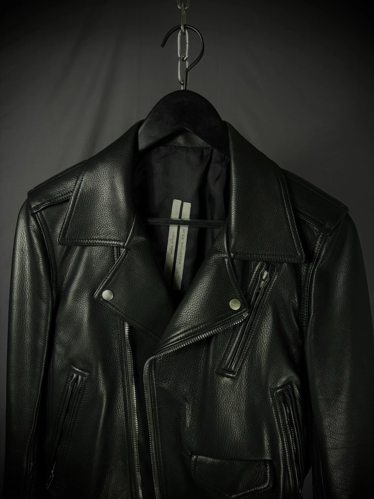 RICK OWENS SS21 PHLEGETHON LUKE STOOGES LEATHER JACKET image 5