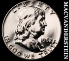 1962 Silver Franklin Half Dollar - Choice Gem Proof  Lustrous  #K1952