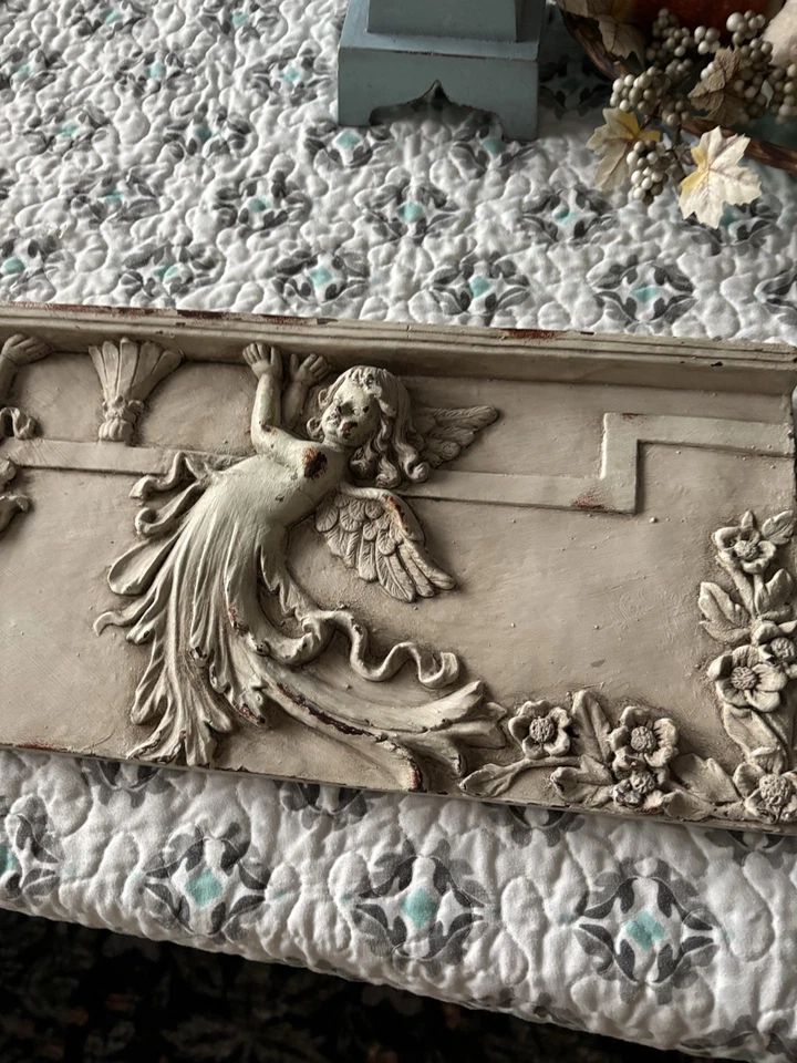 Reproducción Arte de Pared Salvamento Arquitectónico con Ángeles en Detalle 8 X 23,75 Pulgadas Foto 2 de 4