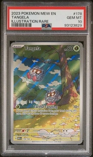 The Pokémon Company Tangela 178/165 SV 151 Illustration Rare Holo ENG PSA 10