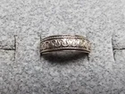 GRANDMA GRABE'S BEAUTIFUL VINTAGE 925 STERLING SILVER OPEN BACK 1G RING SIZE 4