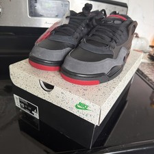 Air Jordan 4 RM Bred Mens Lifestyle Shoes (Black/Red)