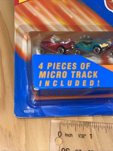 1996 Trans Mutant Hot Wheels Micro Veicolo Taglia Piccola Grande Velocità con Pista #15715 - Foto 3 di 6