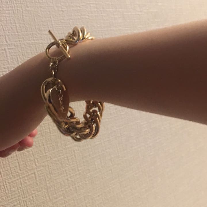 Yves Saint Laurent Bracelet Vintage Jewelry Accessory Rare Metal Gold Tone thumbnail 4