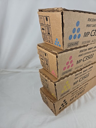 New Genuine OEM Ricoh MP C3503 841813 841814 841815 841816 - Full Toner Set - 第 7/9 張圖片