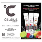 30 CELSIUS LIVE FIT ESSENTIAL ENERGY POWDER STICKS ASSORTED, FLAVORS, ZERO SUGAR