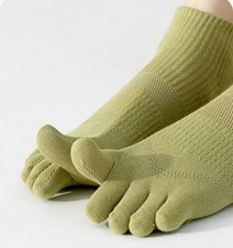 5/3/1Pairs Women Low Cut Five Finger Toe Socks Ankle Cotton Casual Sports Socks