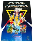 Vintage Nintendo Poster Captain Commando NES Insert 11"x16" Folded 1986 Rare 🔥