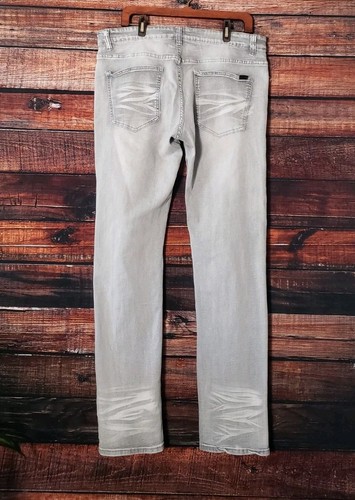 Plateau 100 Jeans 38x34 Distressed Ripped & Repaired Grau Slim Stretch Herren - Bild 6 von 10