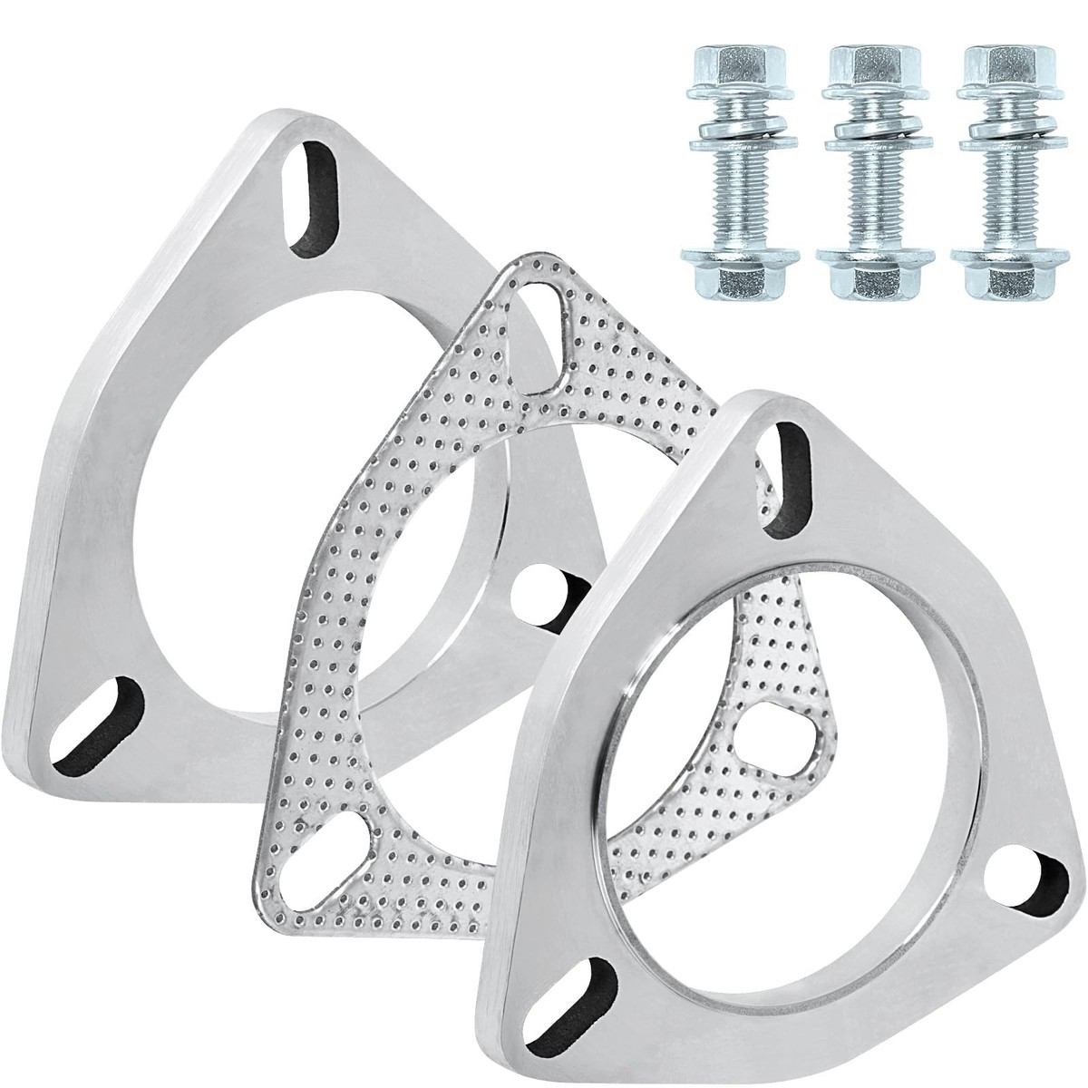 Stainless Steel Exhaust Flange Connection Kit 2 Bolt 3 Inch/76mm - View #5