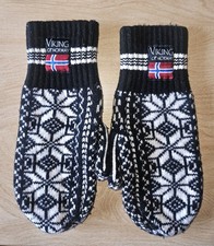Mens Wool Mittens "VIKING OF NORWAY "  Estate Sale Find Pre-Owned 