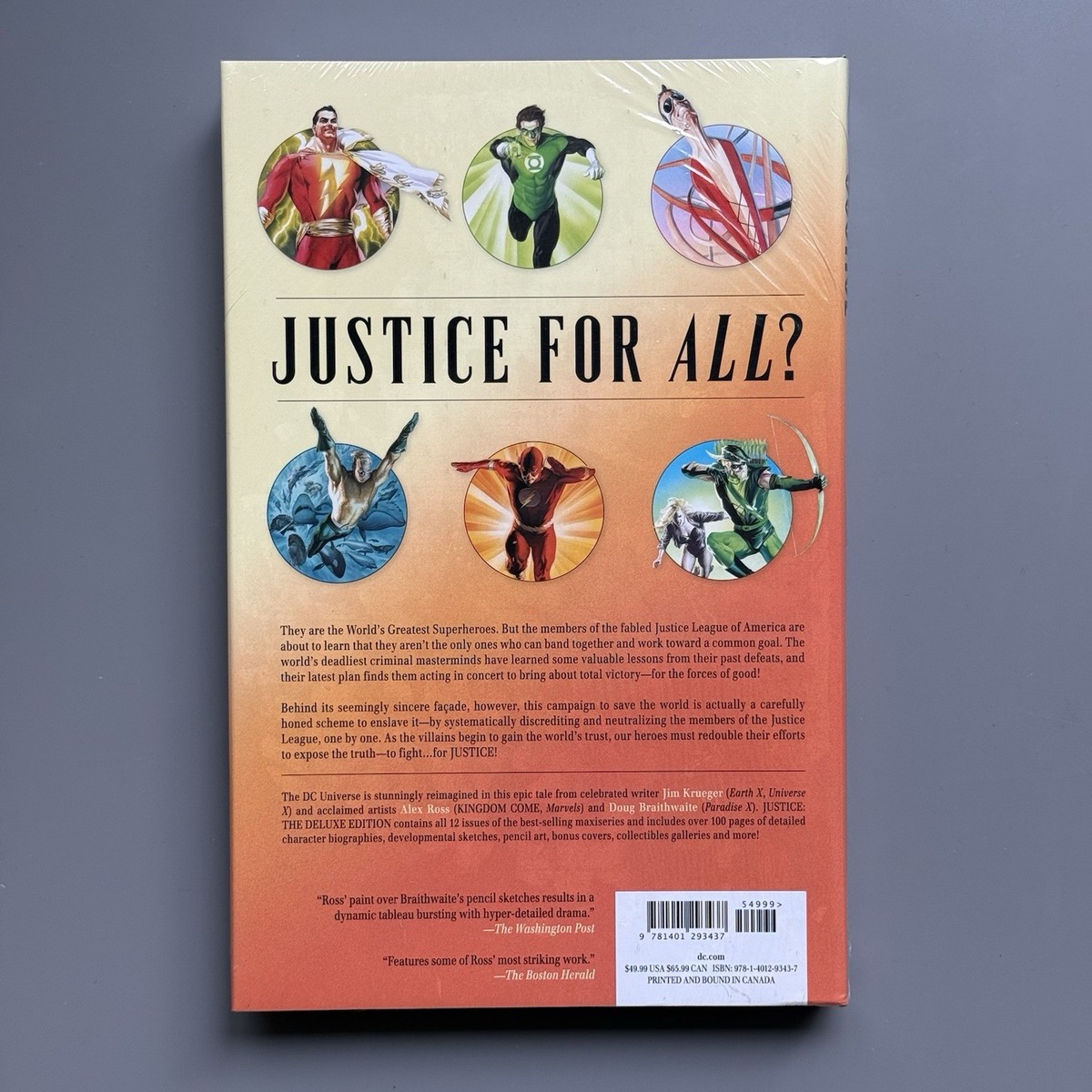 Justice The Deluxe Edition Hardcover HC NEW SEALED Alex Ross Jim
