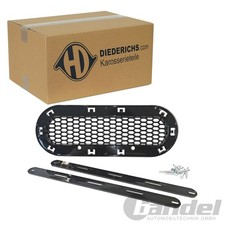 DIEDERICHS TUNING SCHWARZE BLENDE KÜHLERGRILL GLÄNZEND passend für AUDI A1 A3 A4