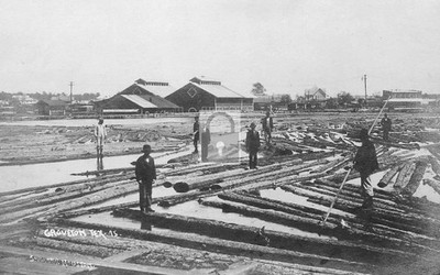 Lumber Logging Groveton Texas TX - Reprint