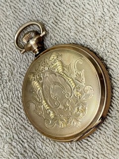 pocket watch ELGIN 290 c 1904 7 j 16s HUNTER case W. TO WEAR PERMANENTLY