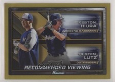 2017 Bowman Draft Gold Refractor 19/50 Keston Hiura Tristen Lutz #RV-MIL 0l1
