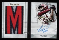 2019 Topps Luminaries Letters Book 1/1 Jose Martinez (Letter M) #LBC-JM 4t6