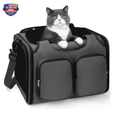 Pet Carrier Airline Approved Soft Sided Travel Bag for Cats Dogs Up to 12 lbs