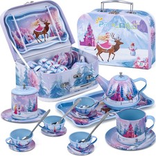 Tea Party Sets for Toddlers 3-5,Princess Tea Time with Tray, Teapot, Tea Cups...